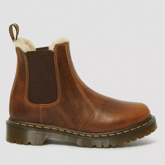 NWT Dr Martens 2976 Leonore Chelsea Boots Butterscotch - Picture 5 of 13